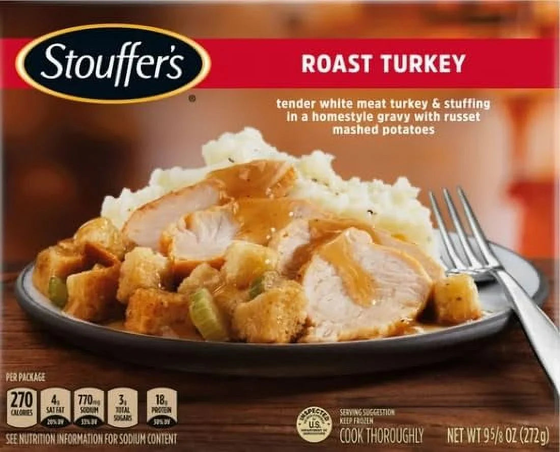 9.625 oz Frozen Turkey Meal, Pack of 8 P255