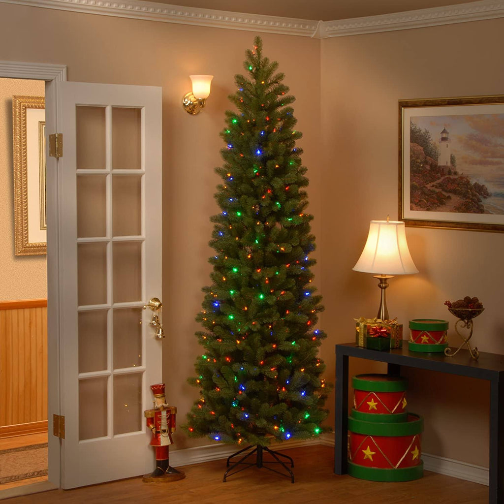 7.5 Foot Feel Real Downswept Douglas Fir Pencil Slim Tree V33432
