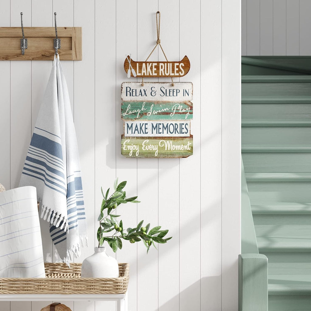 14" x 21" Rustic Lake Sign R290163