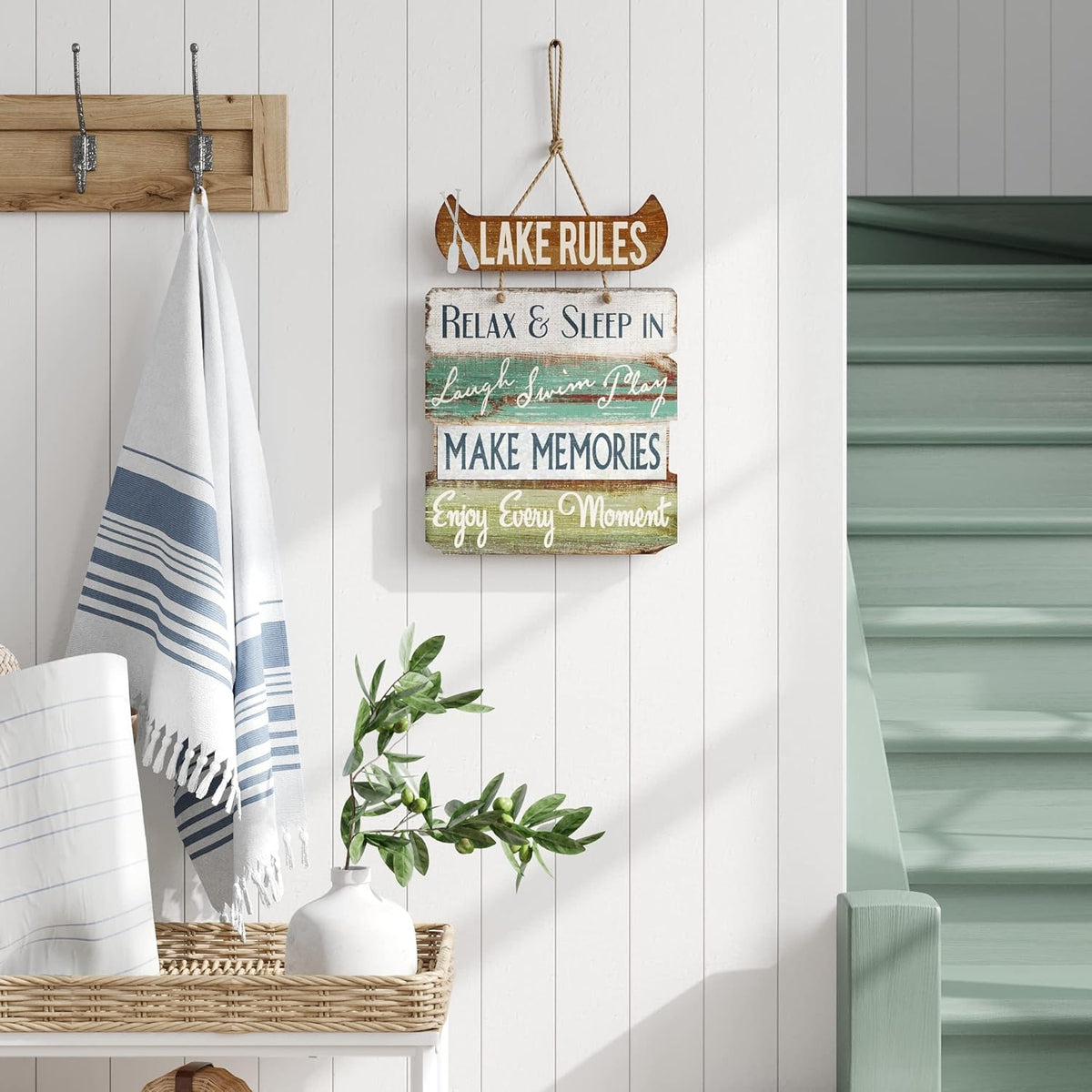 14" x 21" Rustic Lake Sign R290163
