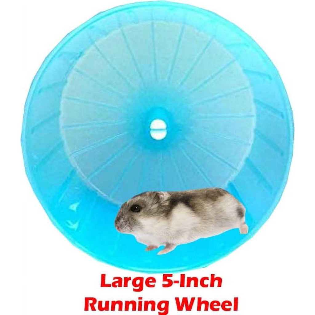 Pink Large 5-Levels Twin Tower Hamster Mouse Habitat Wire Animal Cage With Long Crossover Tube A5648