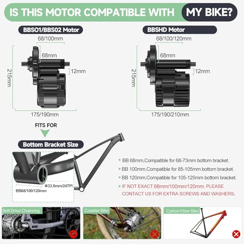 750W 1000W 500W Electric Bike Conversion Kit 48V 52V R9367