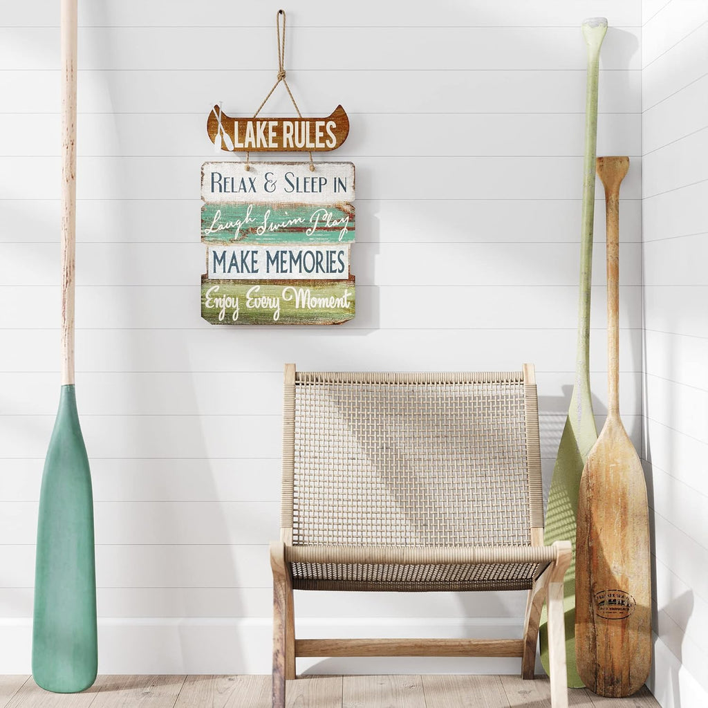 14" x 21" Rustic Lake Sign R290163