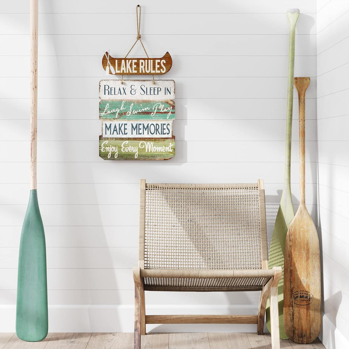 14" x 21" Rustic Lake Sign R290163