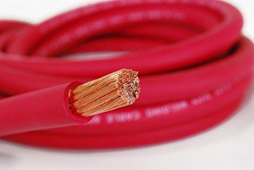 100 ft 2 Gauge Copper Wire Red G910923