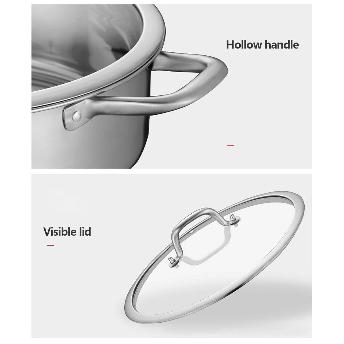 Stainless Steel Shabu Hot Pot Compatible Pot U854220