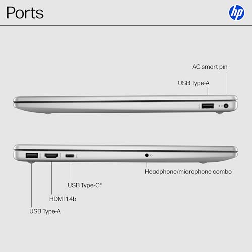 15.6 inch Laptop, HD Touchscreen Display, AMD Ryzen 3 7320U, 8 GB RAM, 256 GB SSD, AMD Radeon Graphics, Windows 11 Home, Natural Silver A359763