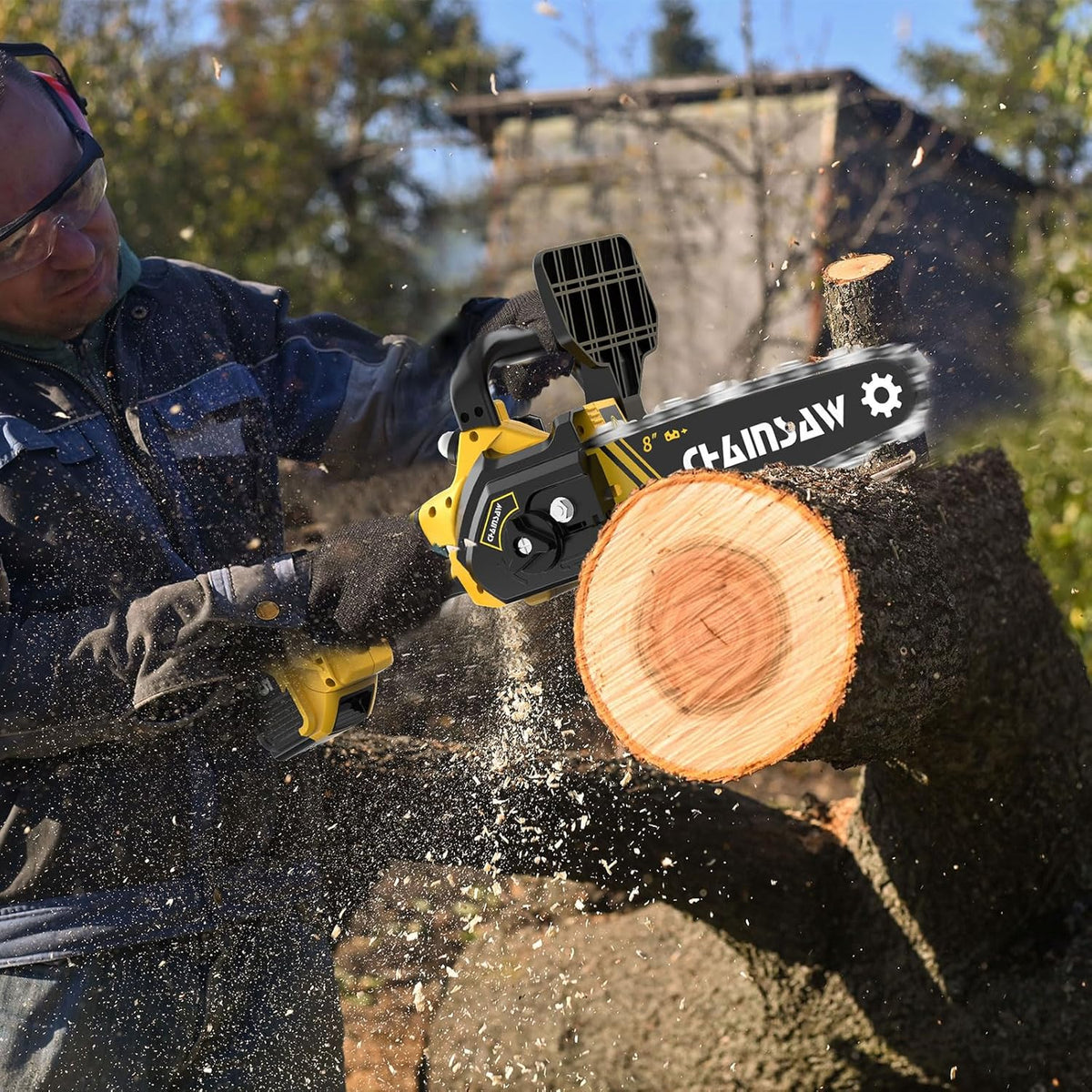 Mini Chainsaw 8 Inch Brushless Cordless Pruning Chainsaw K98709