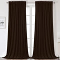 Camel Velvet Room Darkening Curtains, 2 Panels P122