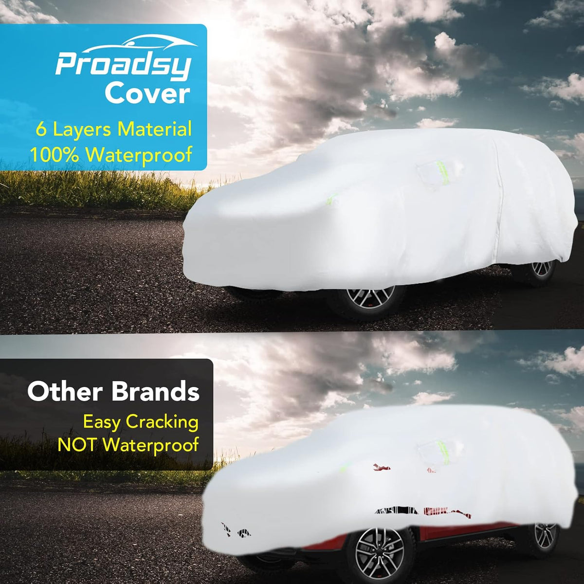 Waterproof Car Cover with Zipper F20180