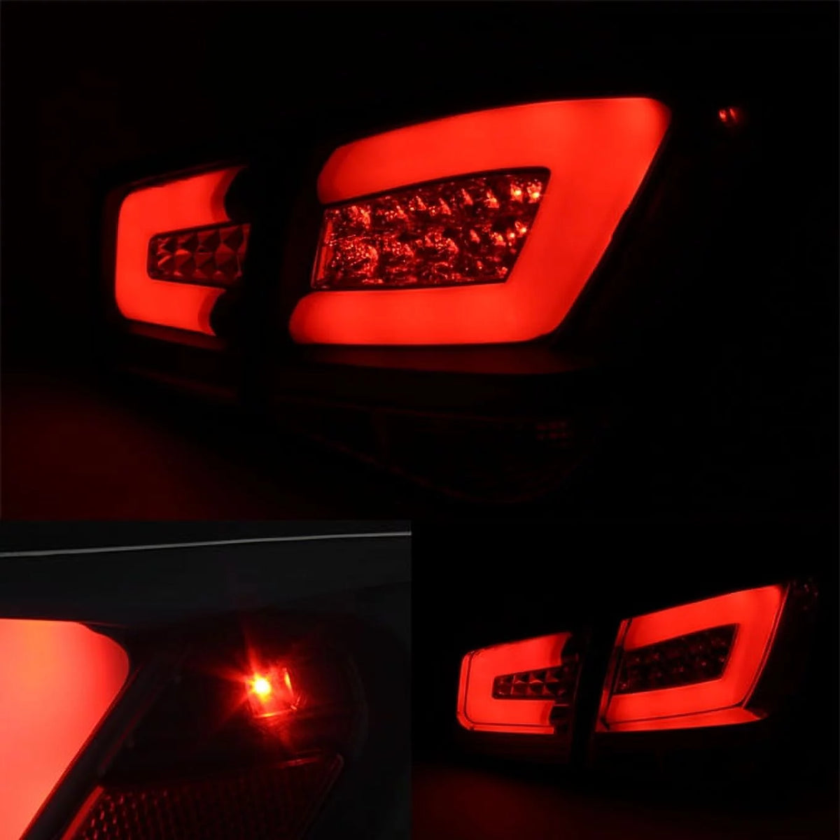 Black Bezel Full LED Tail Lights 4pcs Set Y593961