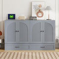 Queen Size Murphy Bed Cabinet Wall Bed with USB and Storage Drawer P71996