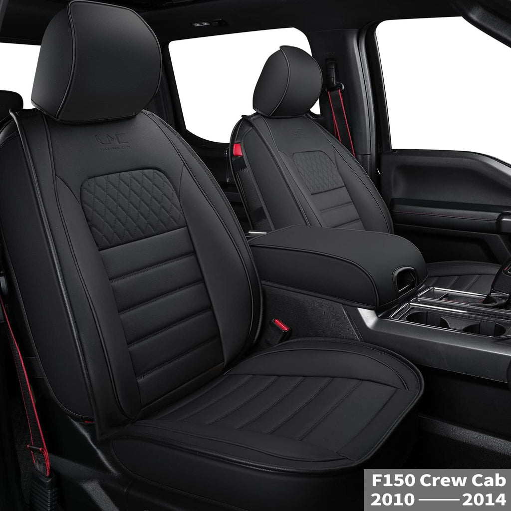 Custom Fit Faux Leather Seat Covers for F150 Crew Cab S8835