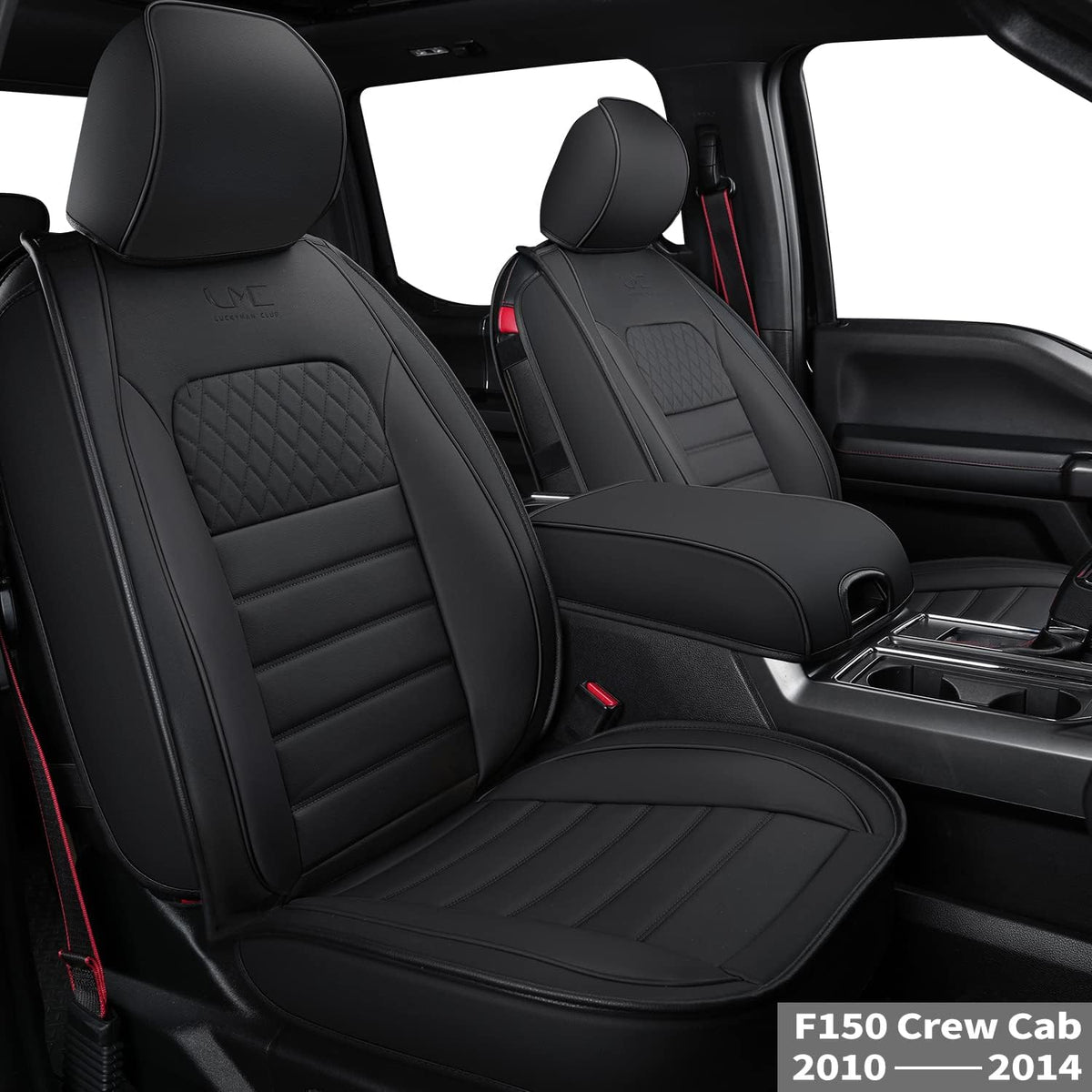 Custom Fit Faux Leather Seat Covers for F150 Crew Cab S8835