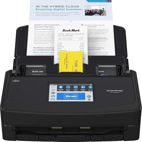 Large Touchscreen Document Scanner, Black Z441469
