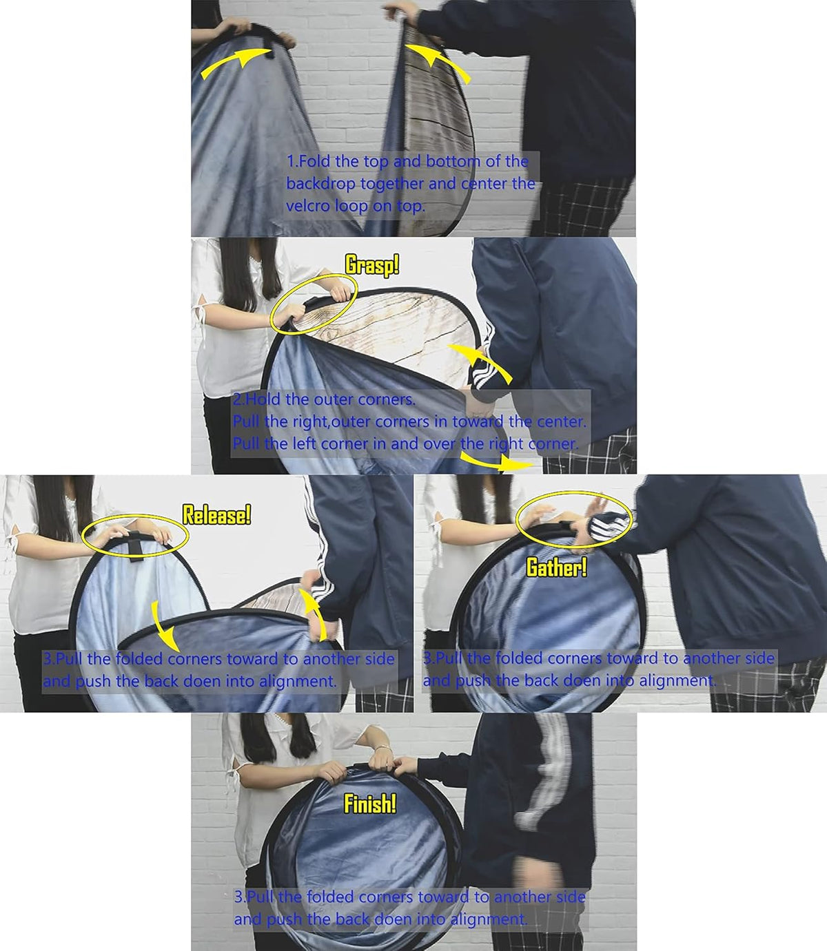 5x6.5ft Collapsible Backdrop C595097