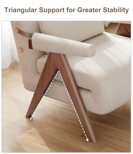 Beige White Convertible Sofa Bed Chair M169861