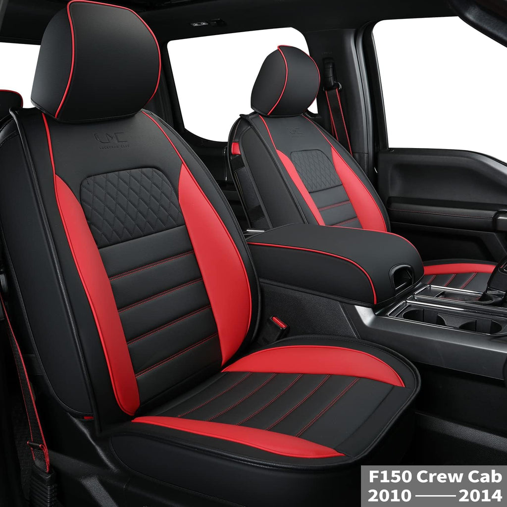 Custom Fit Faux Leather Seat Covers for F150 Crew Cab S8835
