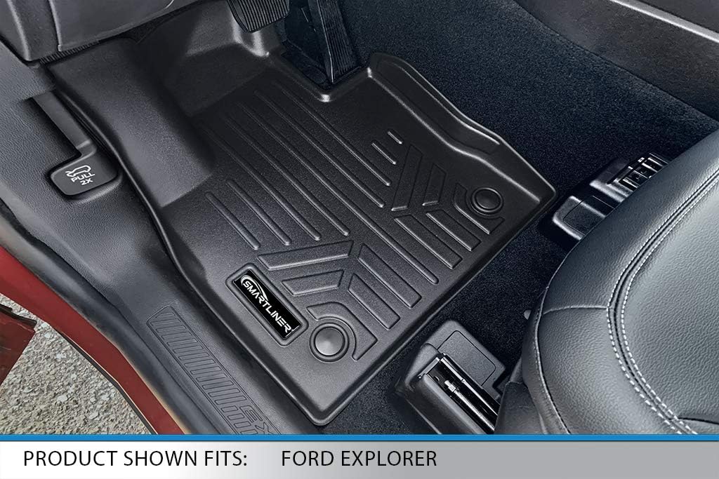 Black 3 Row Floor Mats and Cargo Liner Set A7710