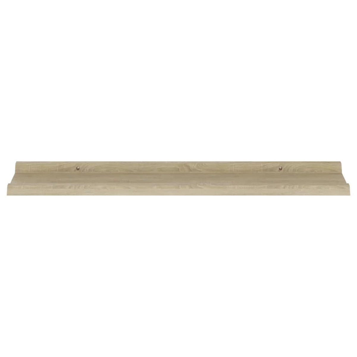 2 Piece MDF Floating Shelves Sonoma Oak 31.5 x 3.5 x 1.2 Inches N396000