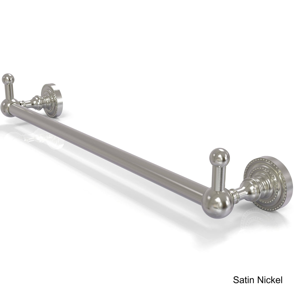 24 inch Towel Bar with Integrated Hooks - Satin Nickel E900