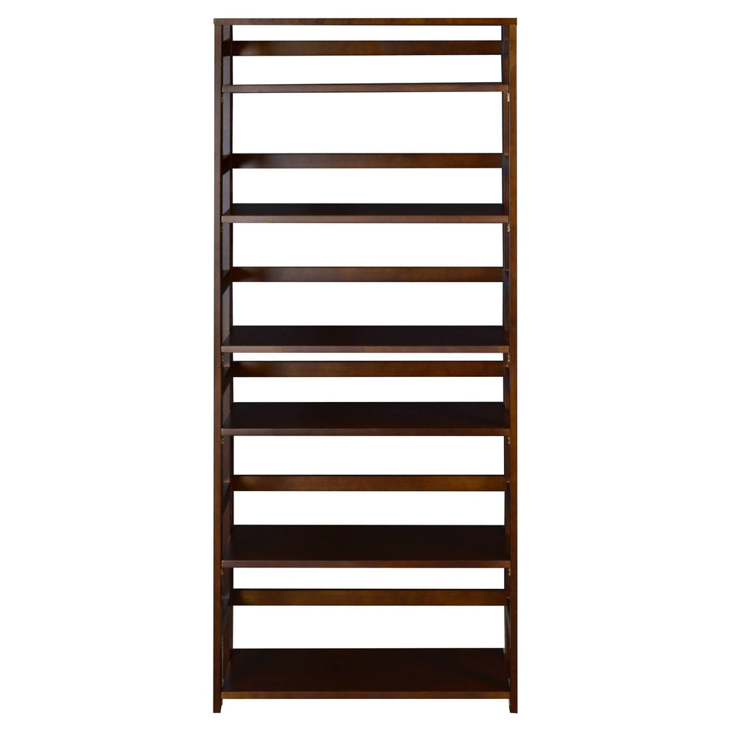 Mocha Walnut Folding Bookcase P387531