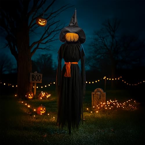 Sound Activated Animated Zombie Halloween Prop with Glowing Eyes H2830