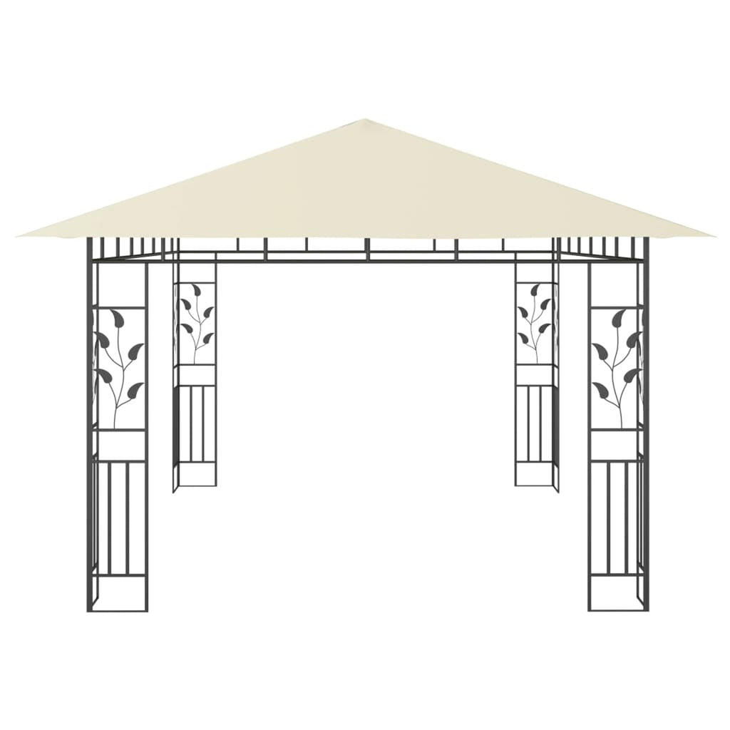 Gazebo with Mosquito Net 13.1'x9.8'x9' Cream B4355