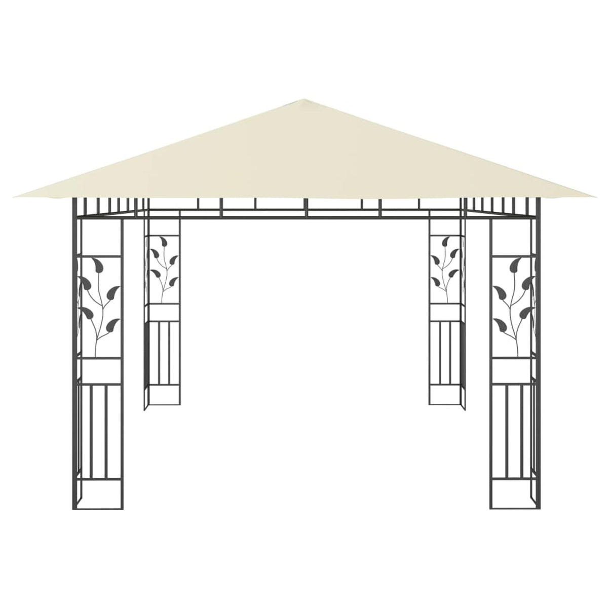Gazebo with Mosquito Net 13.1'x9.8'x9' Cream B4355