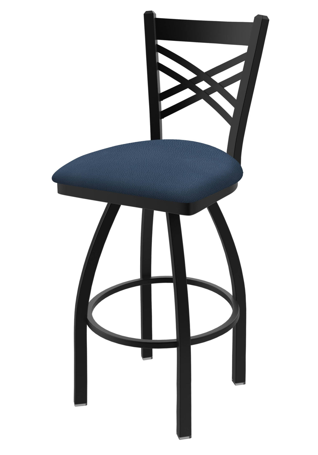 Black Wrinkle Swivel Stool B1848