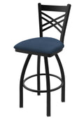 Black Wrinkle Swivel Stool B1848