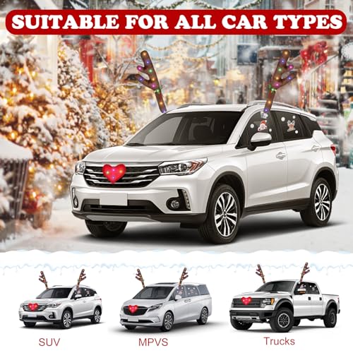 Christmas Reindeer Antlers for Cars With LED Lights Y48309