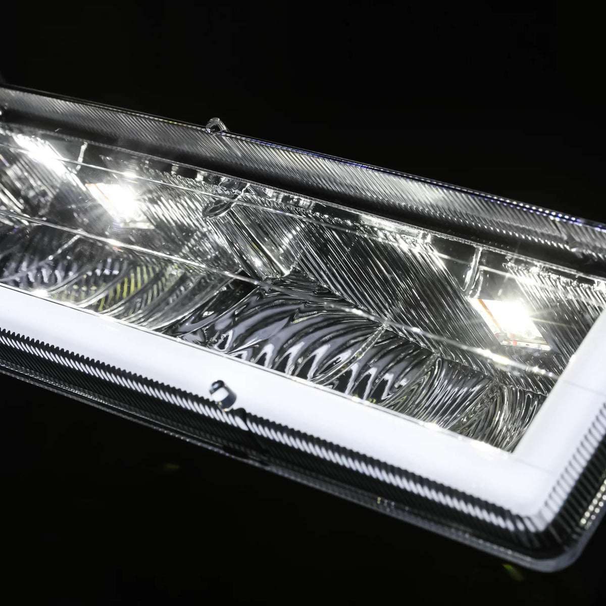 Switchback LED Tube Headlight Assembly with LED Bulbs D2556