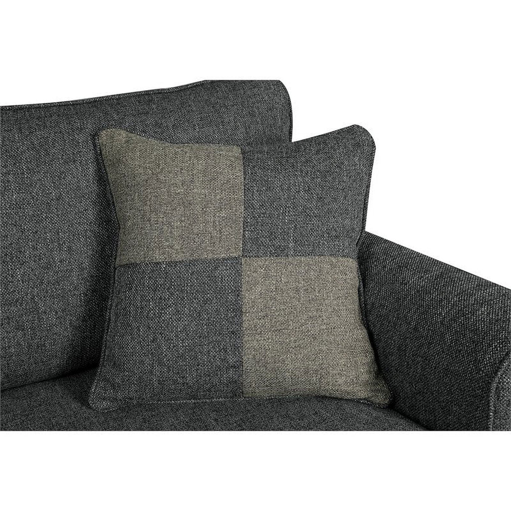 Dark Gray Fabric Sofa V58110