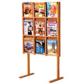 Brown Magazine Rack T402