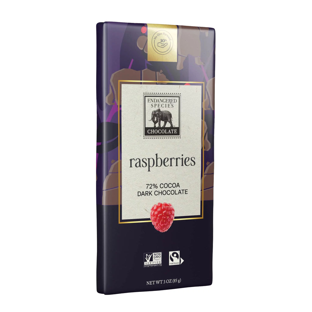 Dark Chocolate Raspberry Bar 12x3 OZ V4323