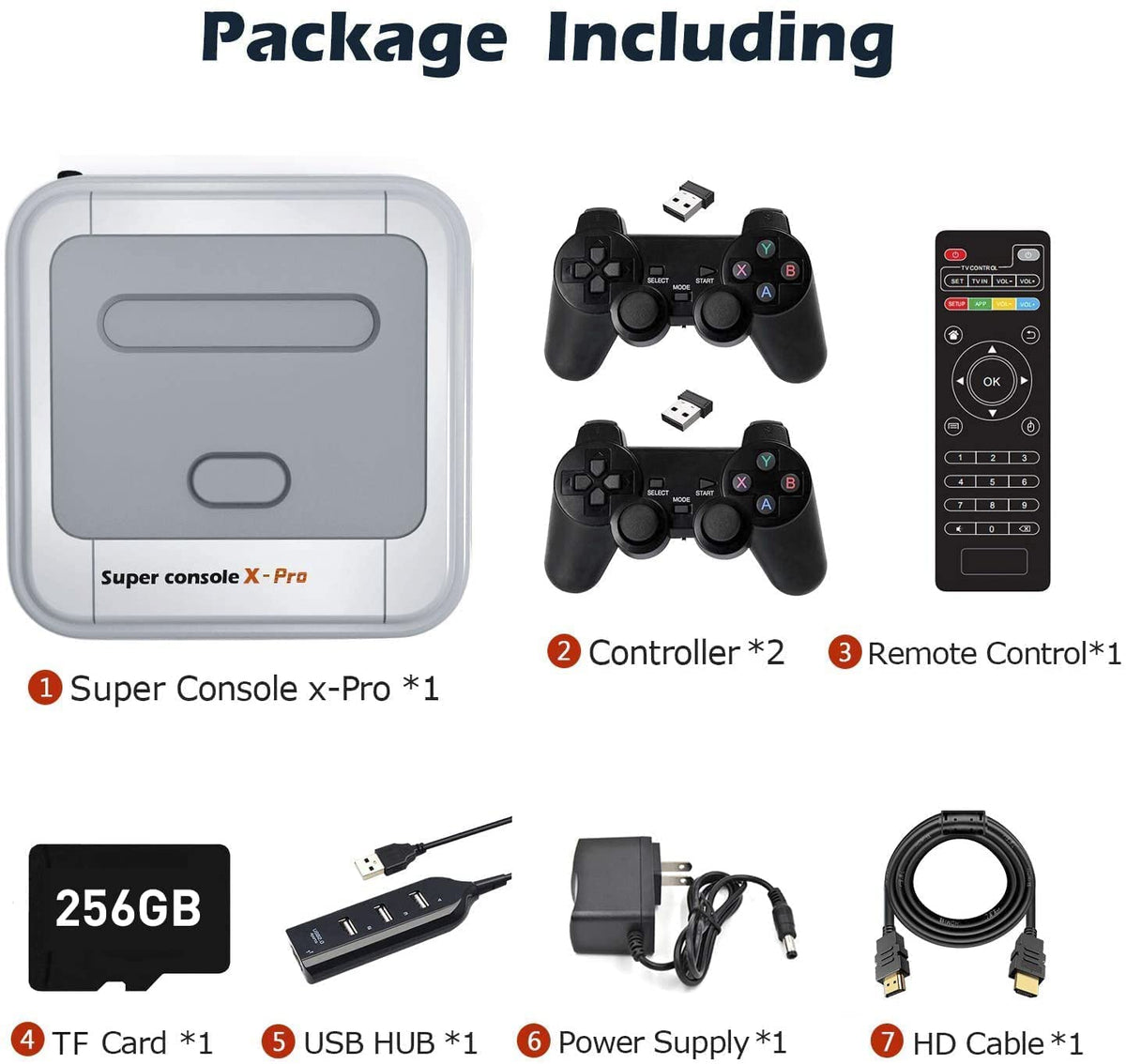 Retro Game Console with 2 Controllers U1096