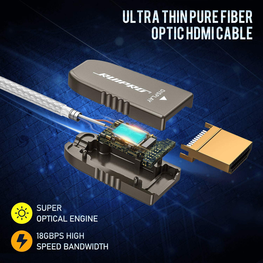 Fiber Optic HDMI Cable 33 Feet 18Gbps K53189