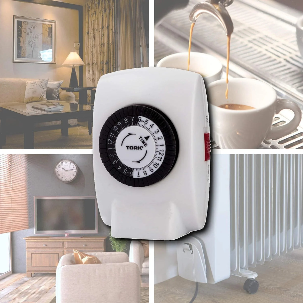 Heavy-Duty Indoor 15-Amp 24-Hour Mechanical Plug-In Air Conditioner And Appliance Timer G659