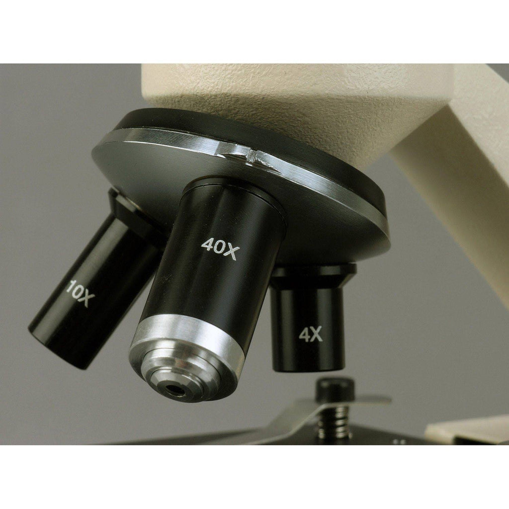 All-Metal All Optical Glass Lens Student Biological Field Microscope with LED Light H7057