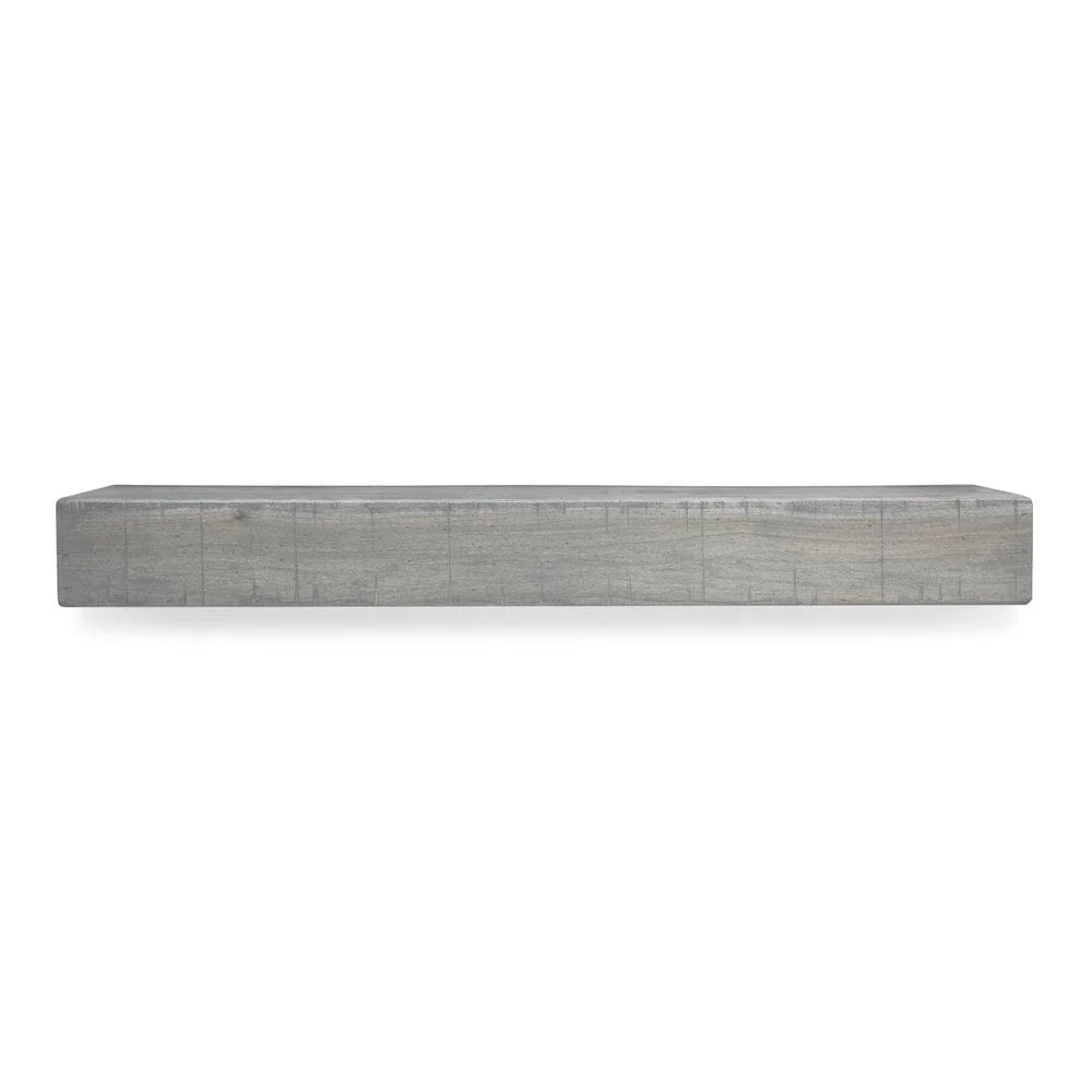 48" Rustic Solid Wood Wall Mounted Mantel Shelf O92270