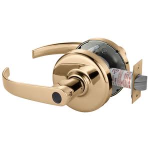 Cylindrical Lock Bright Bronze Clear Coated T8374
