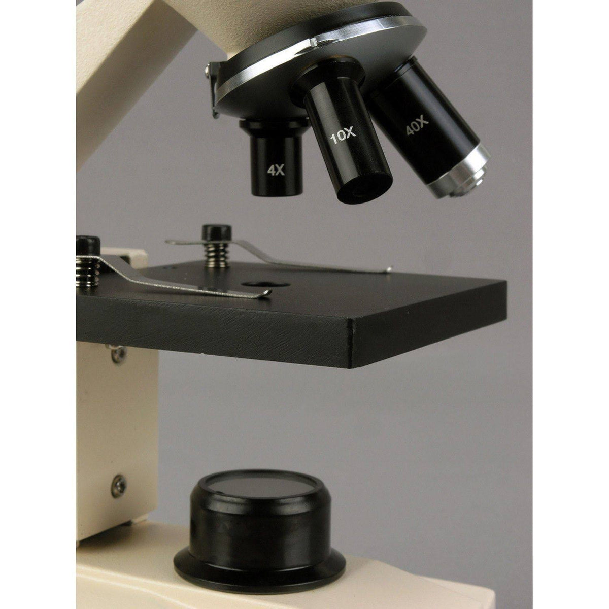 All-Metal All Optical Glass Lens Student Biological Field Microscope with LED Light H7057