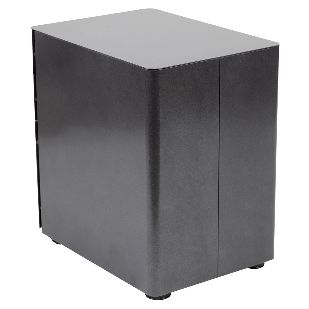 Black 3-Drawer Mobile Locking Filing Cabinet O822