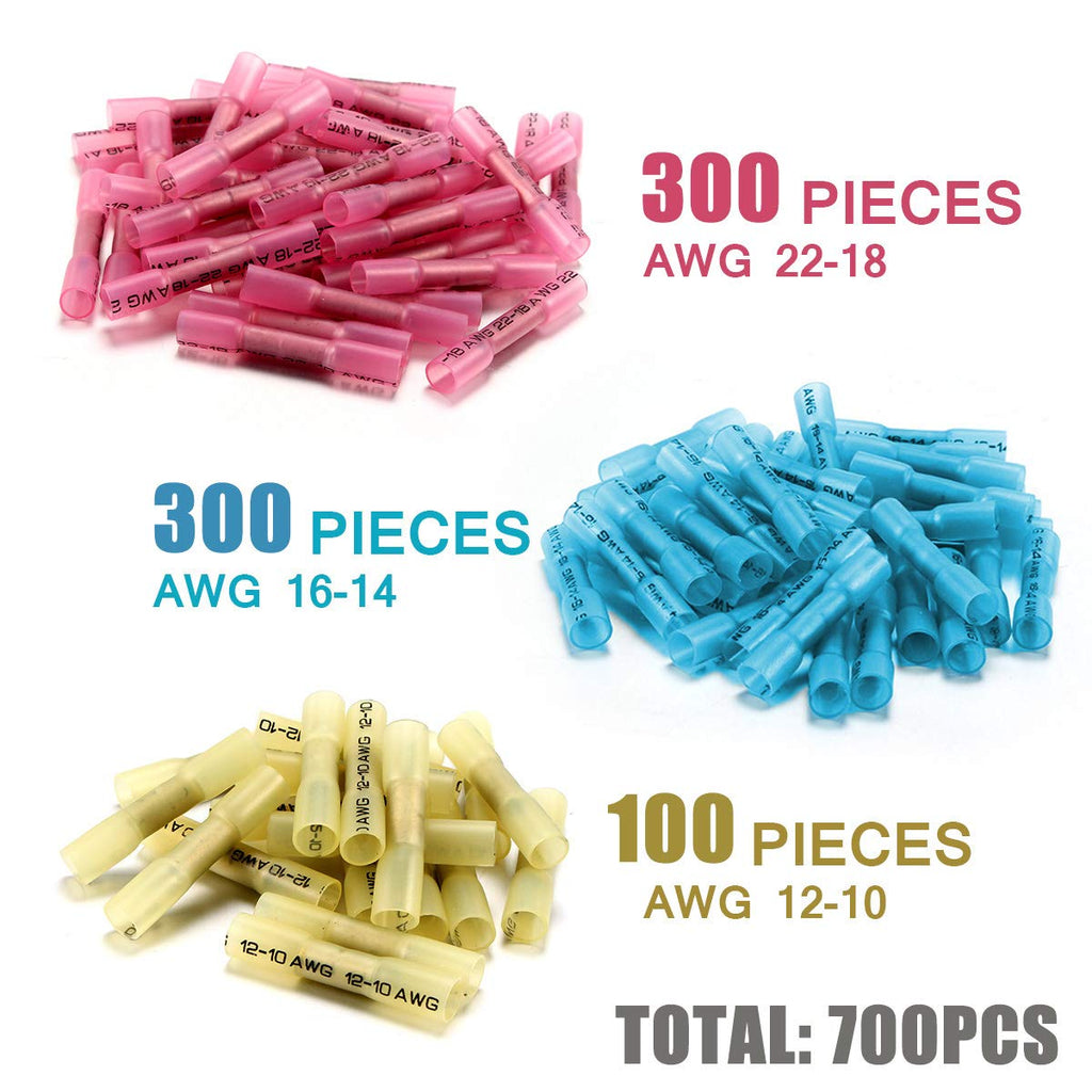 700 PCS Waterproof Copper Wire Connectors N5672