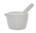 Porcelain Mortar & Pestle Set, 5oz Unglazed White U585