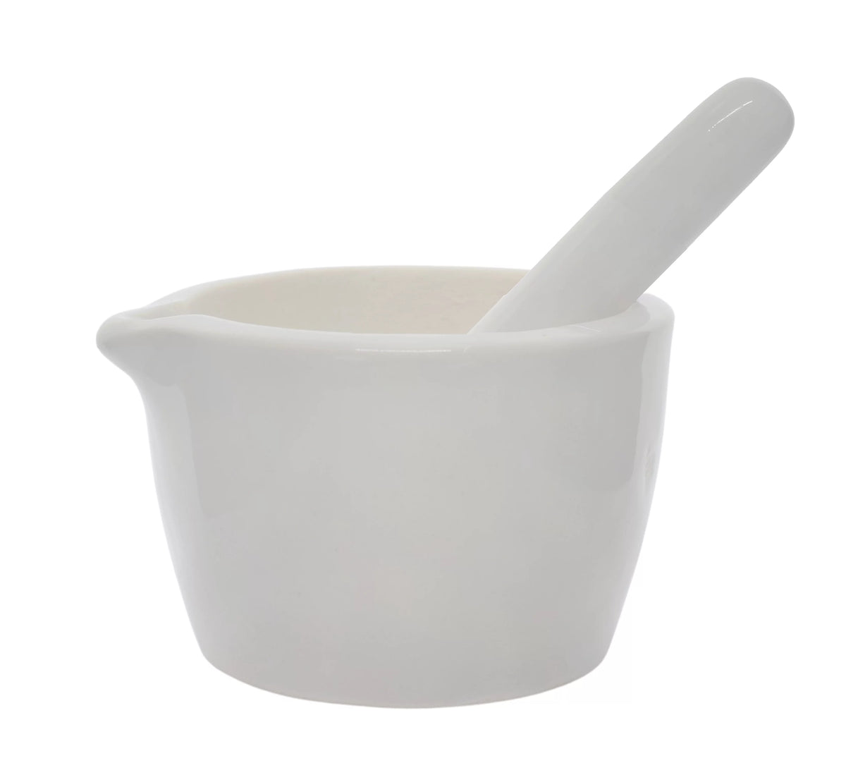 Porcelain Mortar & Pestle Set, 5oz Unglazed White U585