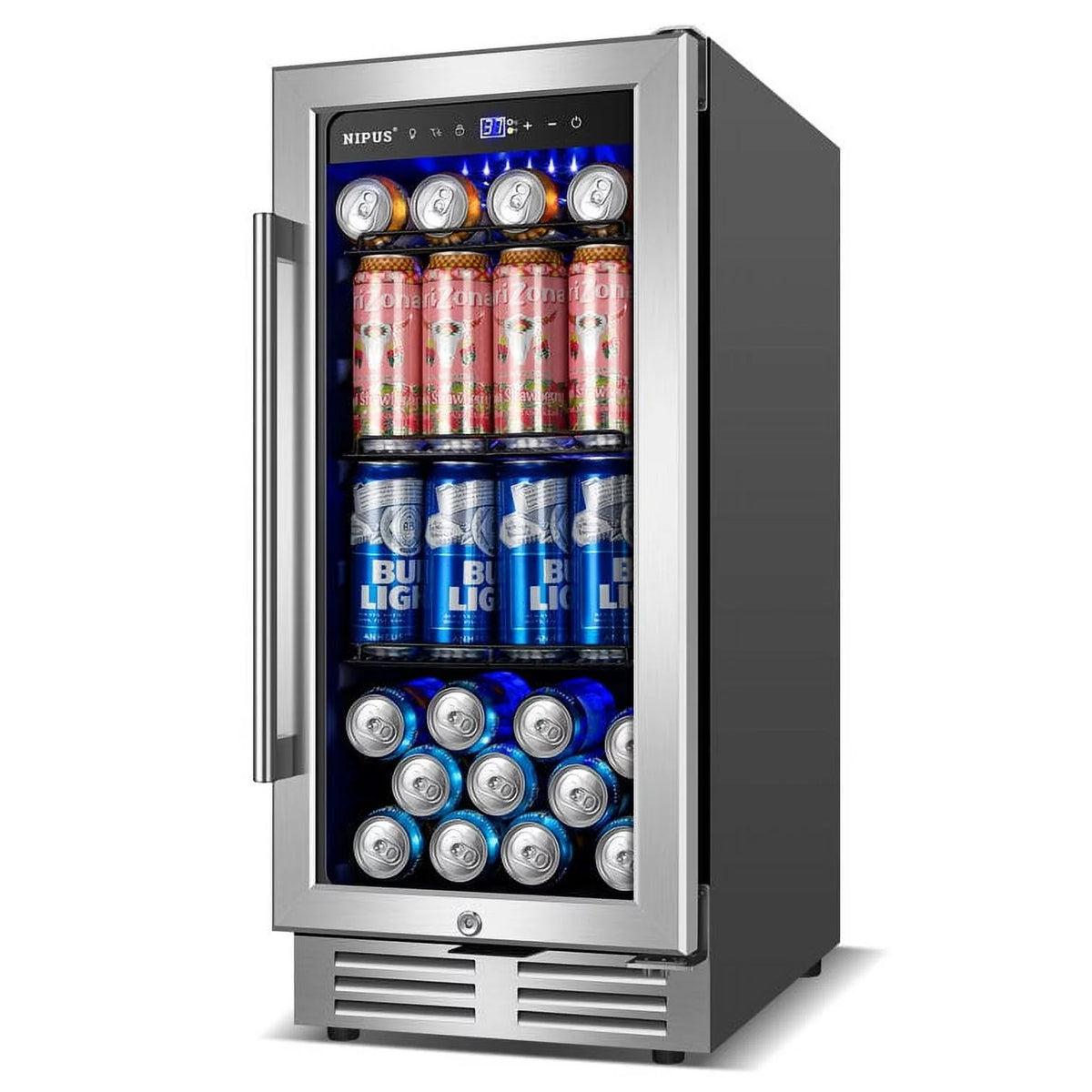 15 inch 130 Can Beverage Refrigerator with French Door B5930