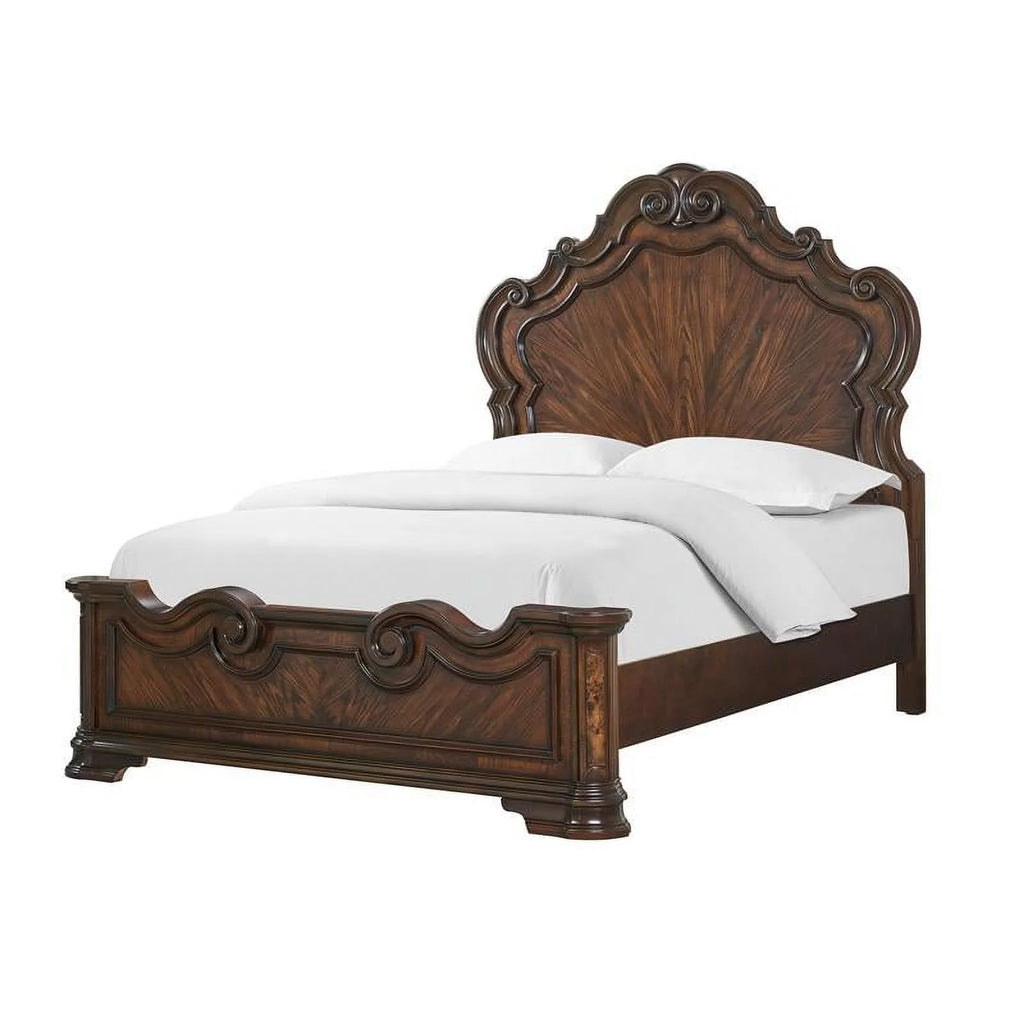 Brown Cherry Queen Bed E255172