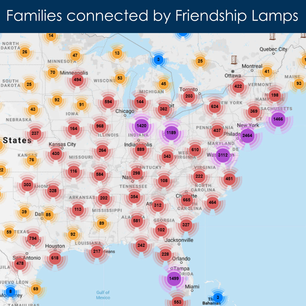 Set of 2 Friendship Lamps I610147